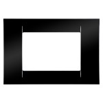 Rama Gewiss Virna GW22113, 3 module, neagra, pentru priza / intrerupator
