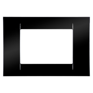 Rama Gewiss Virna GW22113, 3 module, neagra, pentru priza / intrerupator