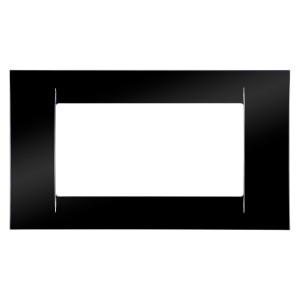 Rama Gewiss Virna GW22114, 4 module, neagra, pentru priza / intrerupator