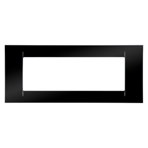 Rama Gewiss Virna GW22116, 6 module, neagra, pentru priza / intrerupator