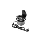 Priza incastrabila in mobilier 2XUSB 5V 2A, 1XSCHUCKO, aluminiu, GTV AE-BPW1S2UCH-80