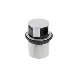 Priza lift arc COMFORT 100mm, 3xSCHUKO, 2x USB 5V/2A, AC220-240V, IP20, 1,5 m, aluminiu AE-BPW3S100U-53 GTV