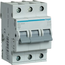 SIGURANTA 3P 40A 6KA CURBA B HAGER MB340A