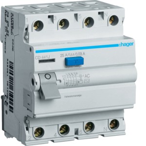 Siguranta Diferentiala 4P 40A 30MA HAGER CD440J