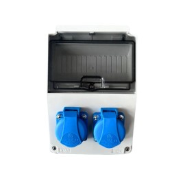 Tablou de organizare santier IP54, monofazic cu 7 module, 2 prize x16A