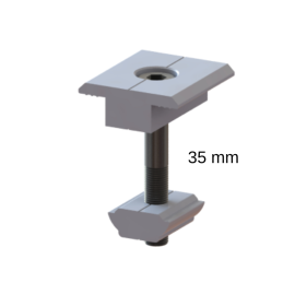 Clema fixare mijloc doua panouri fotovoltaice 35mm